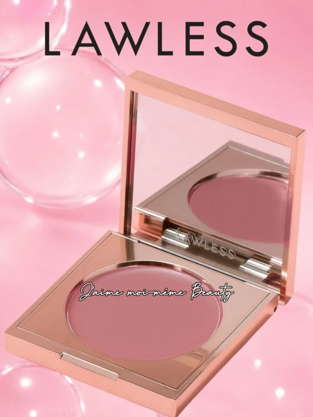 LAWLESS Cream Blush In Angel- Neutral Nude Rose Pink